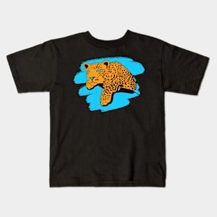 Vaporwave 80s Leopard Kids T-Shirt